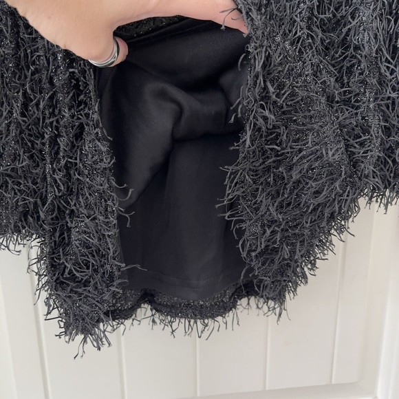 M.L. Kids Girls Size 5 Black Shaggy Shabby Chic NWT Bell Sleeve Tunic Top Lined - Picture 4 of 8